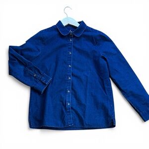 Women’s Vintage Denim Button-Up Shirt